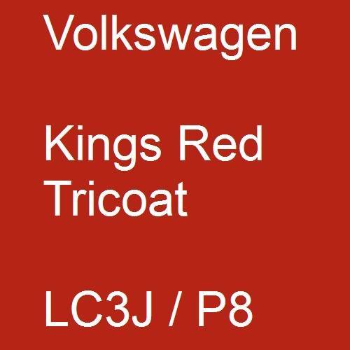 Volkswagen, Kings Red Tricoat, LC3J / P8.